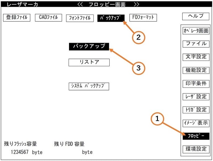 3-フロッピ-画面