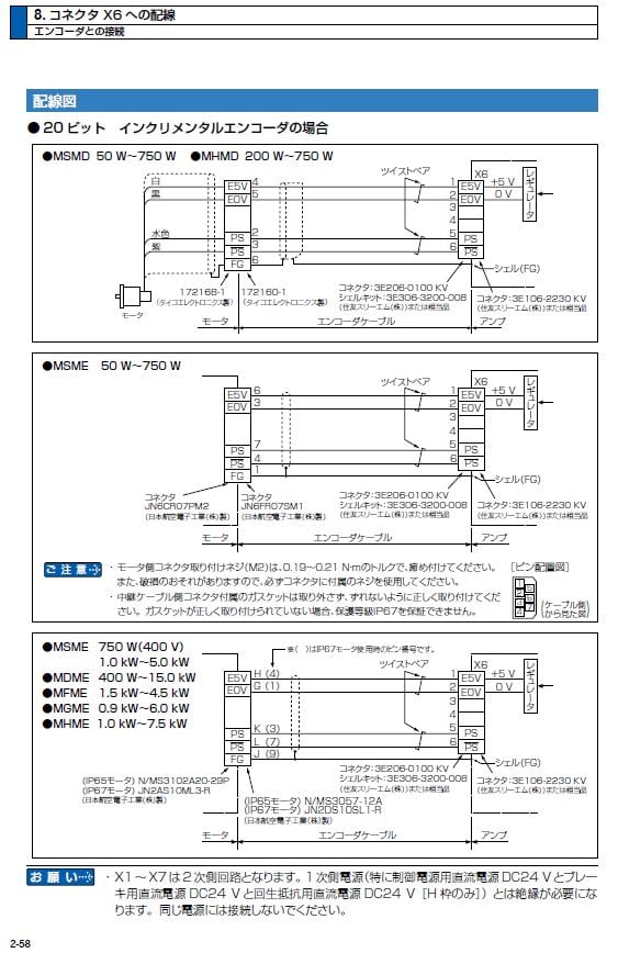 128_A5エンコーダX6への配線-2